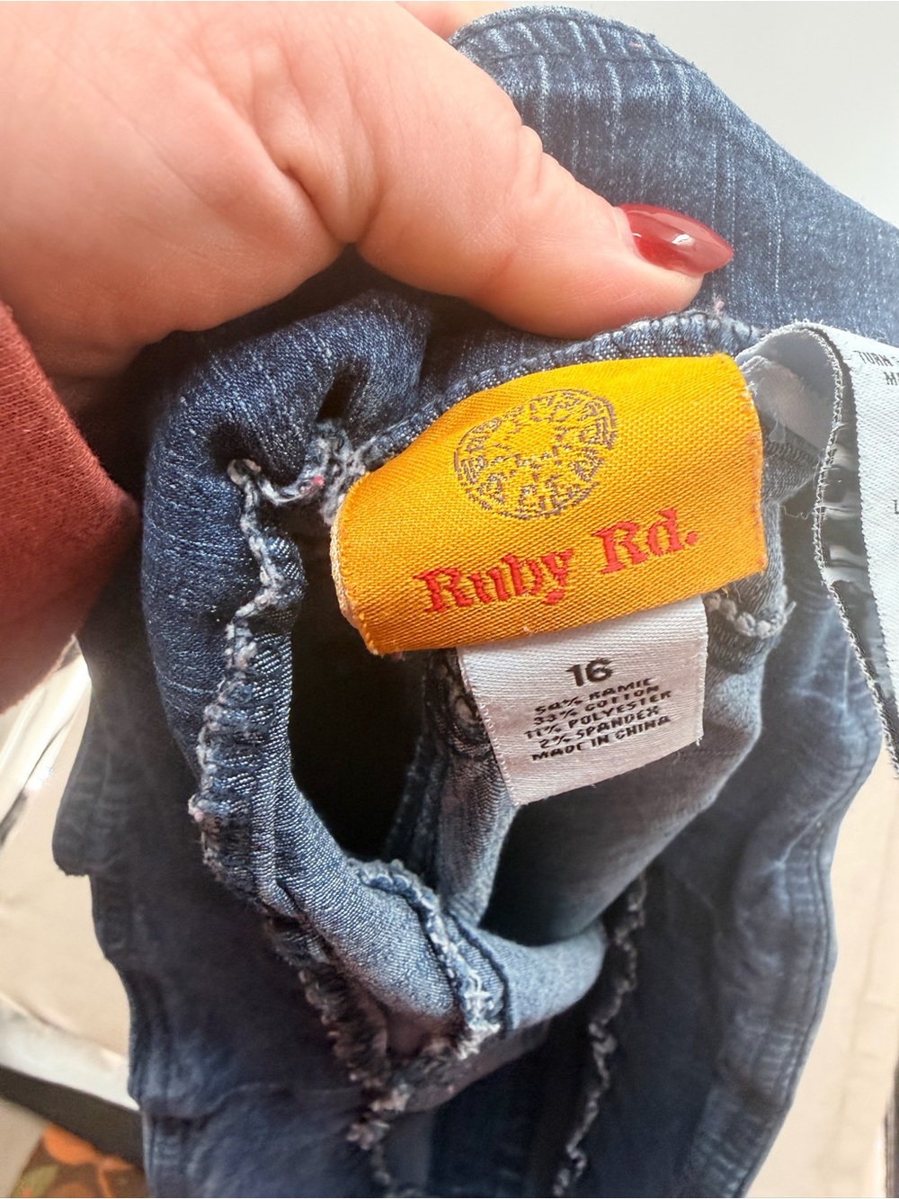 Ruby Rd. Jean Jeggings - Straight Leg - Picture 3 of 4